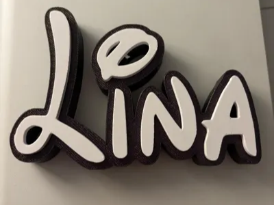 Lina Disney Name Sign Decorate Room child Birthday