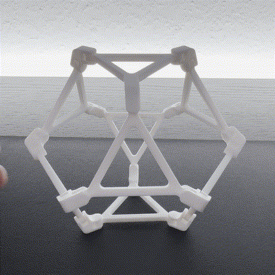 Cuboctahedron to Octahedron Twist Fidget