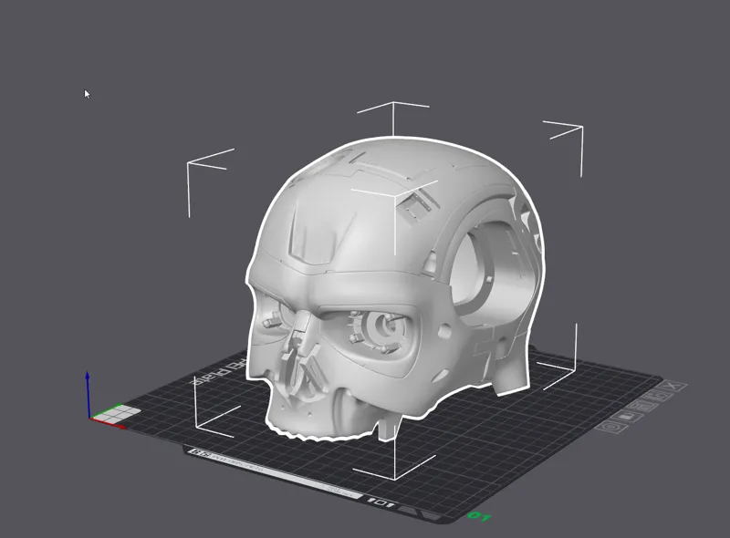 Terminator Inspired Skull