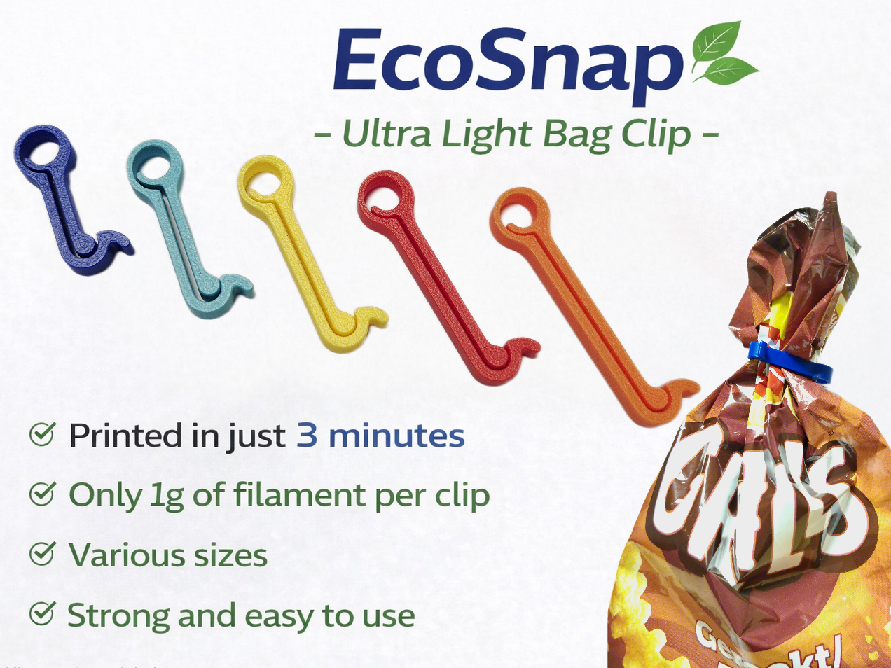 EcoSnap - Ultra Light Bag Clip