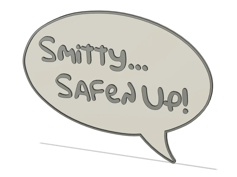 The Simpsons - "Smitty, Safen up!" Quote Sign