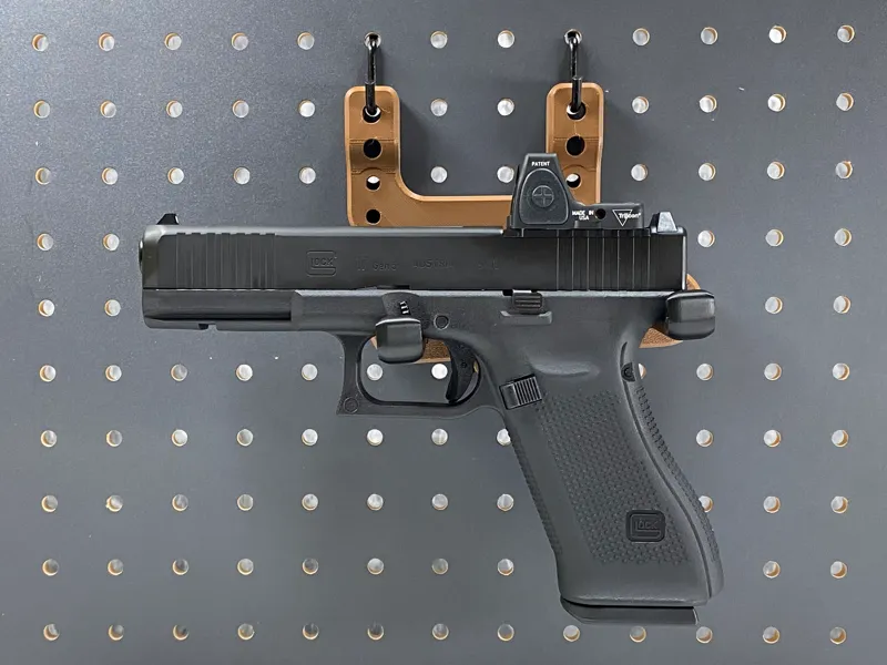 Multi-Angle Pegboard Handgun Hook (Airsoft)