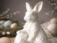 Low poly Easter Bunny 