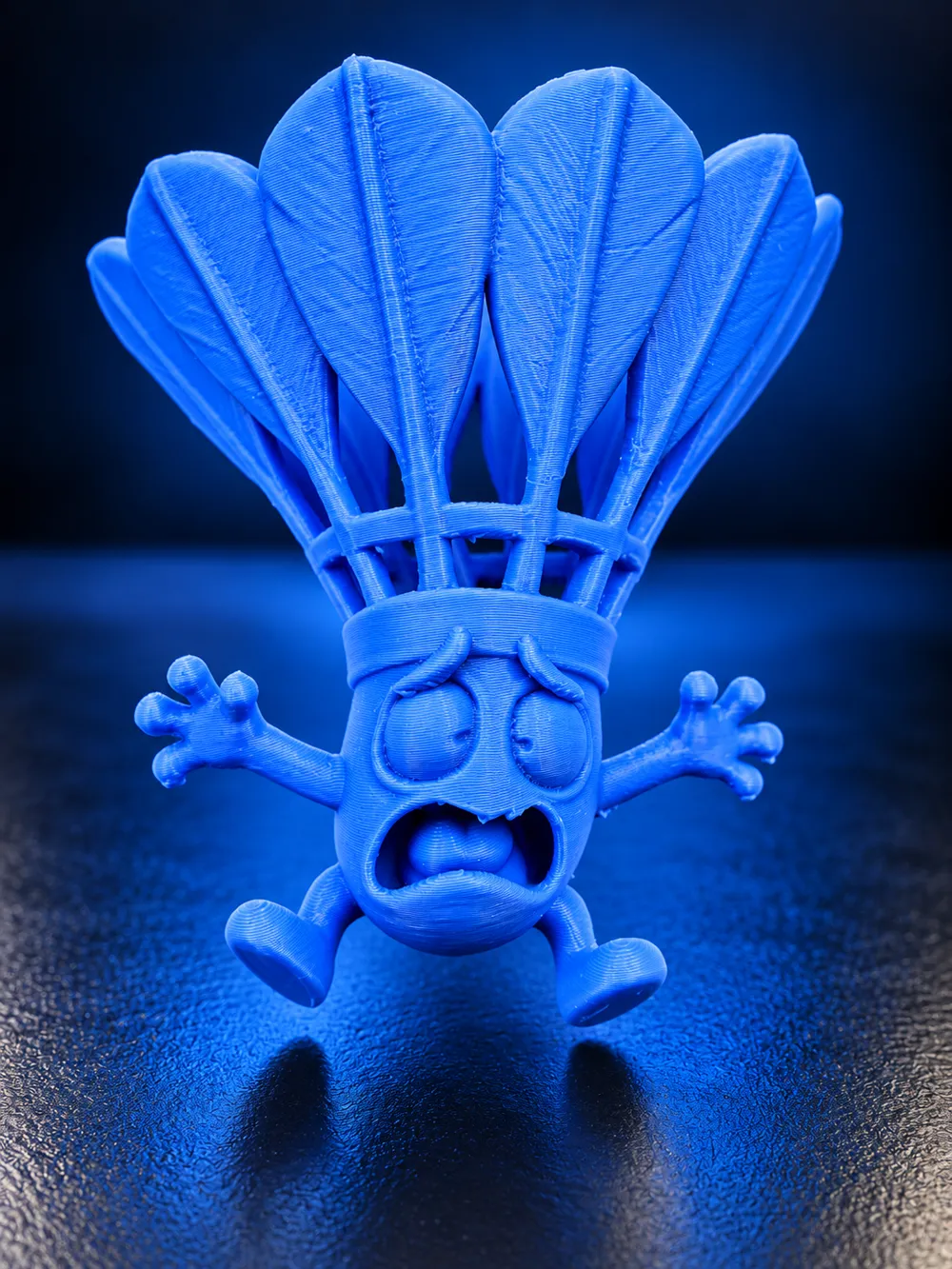 Funny Scared Badminton Shuttlecock – Cute Cartoon - Free 3D Print Model ...