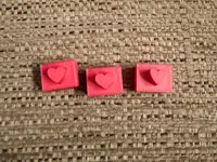 Tampons en forme de cœur pour céramique — photo 1