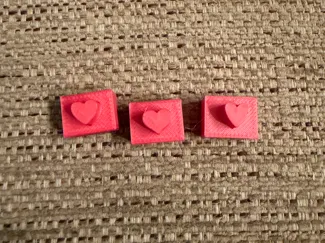 SELLOS CON FORMA DE CORAZÓN PARA CERÁMICA