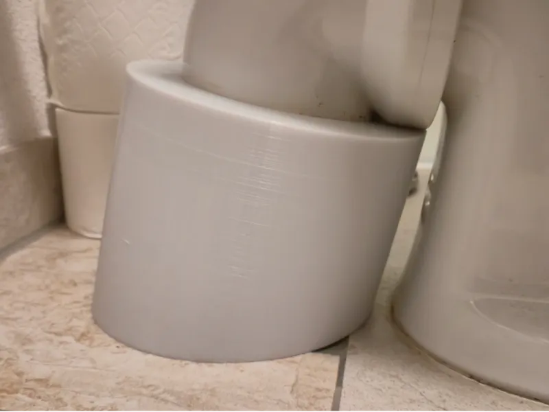 WC Abfluss Rossette/Abdeckung für schrägen Abgang