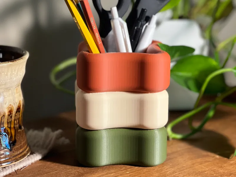 Retro Pencil Holder