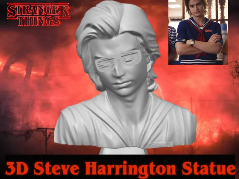 3D Steve Harrington Statue - Stanger Things