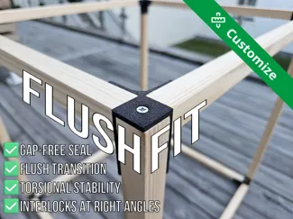 FlushFit Corner Bracket (No Gaps! No Wobble!)
