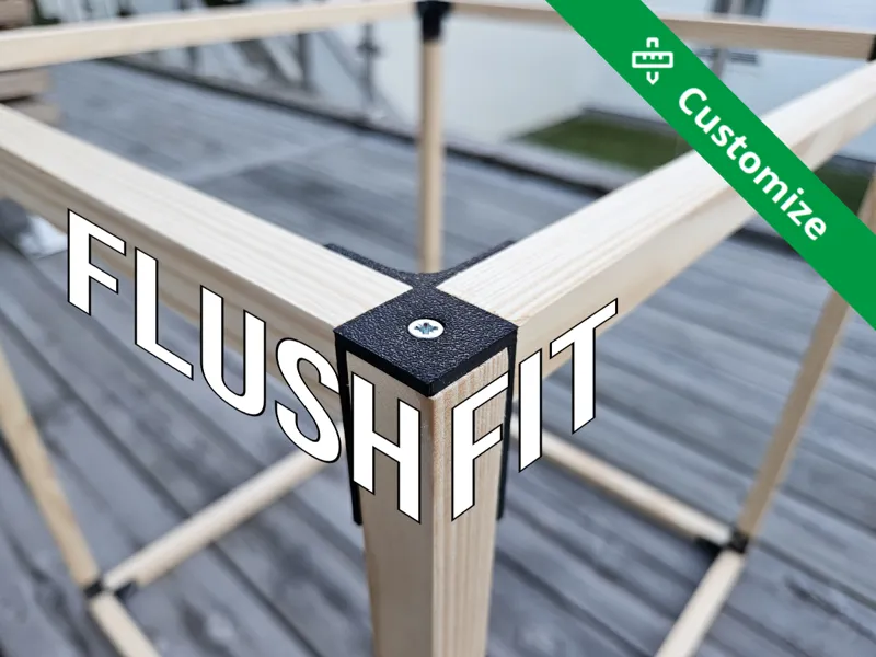FlushFit Corner Bracket (No Gaps! No Wobble!)