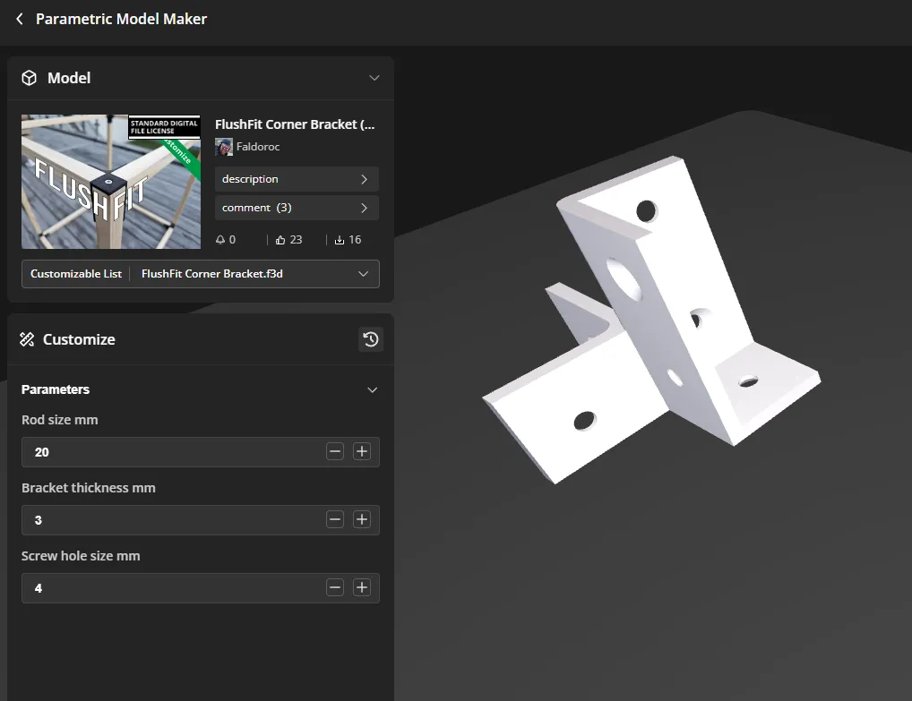 FlushFit Corner Bracket (No Gaps! No Wobble!) view 2