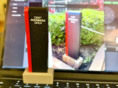 EPCOT Cast Members Only Sign Desk Decor