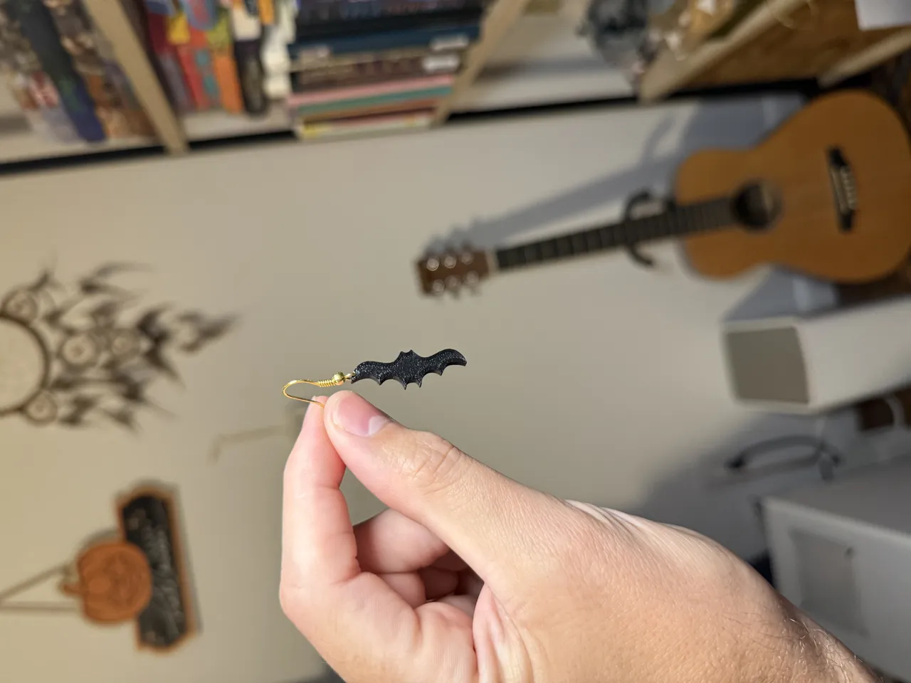 Bat Earrings view 2