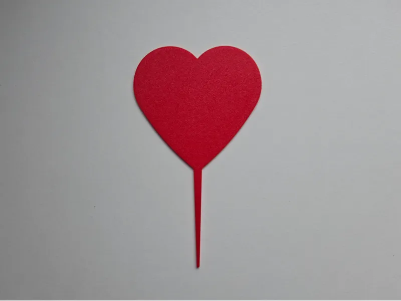 Big heart cake topper