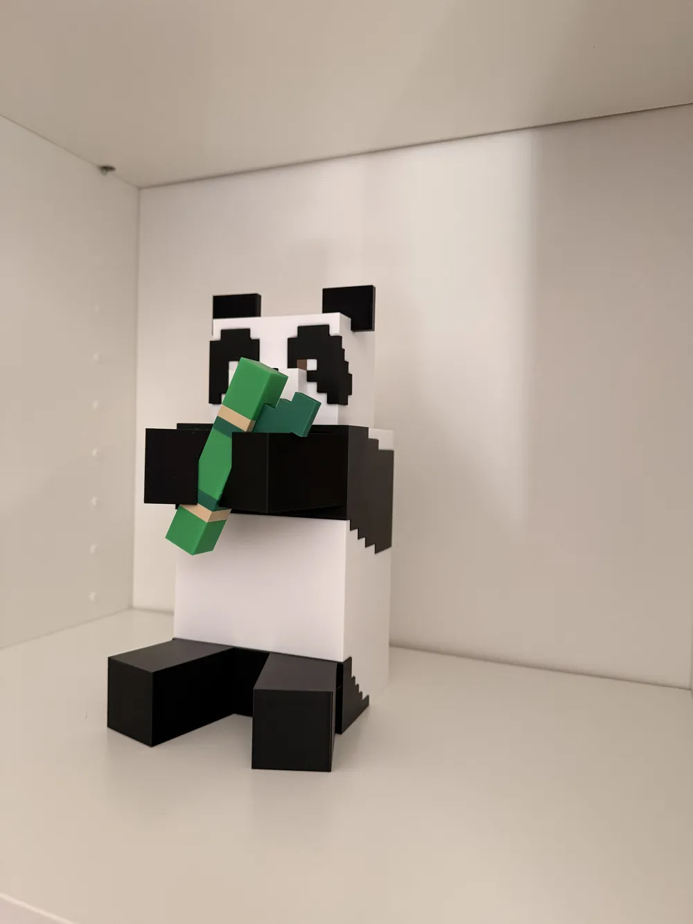Panda Minecraft Model Minecraft Panda with bamboo - no AMS & AMS - Free 3D Print Model ...