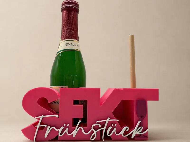 Sekt Frühstück // Geschenk // Flasche // 