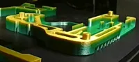 0.24mm layer, 3 walls, 25% infill 2 plate multicolor