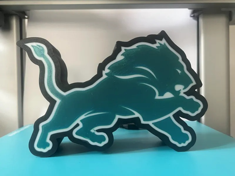 Detroit Lions light box