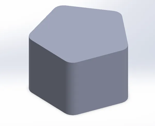 Prisme pentagonal décoratif