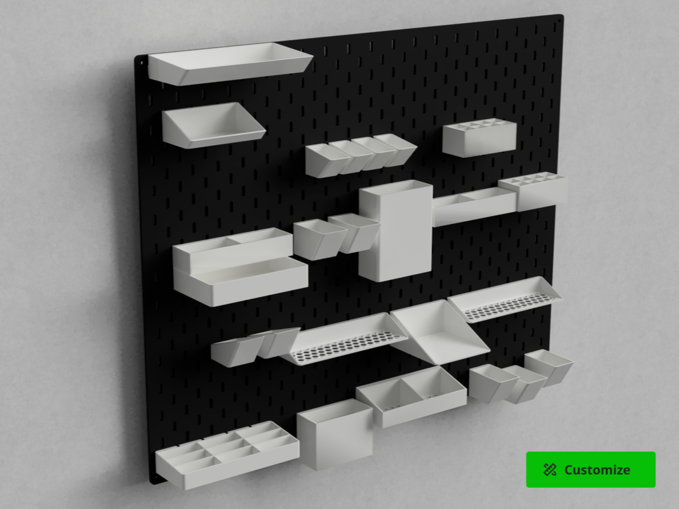 QMH Parametric Storage Bins for SKADIS