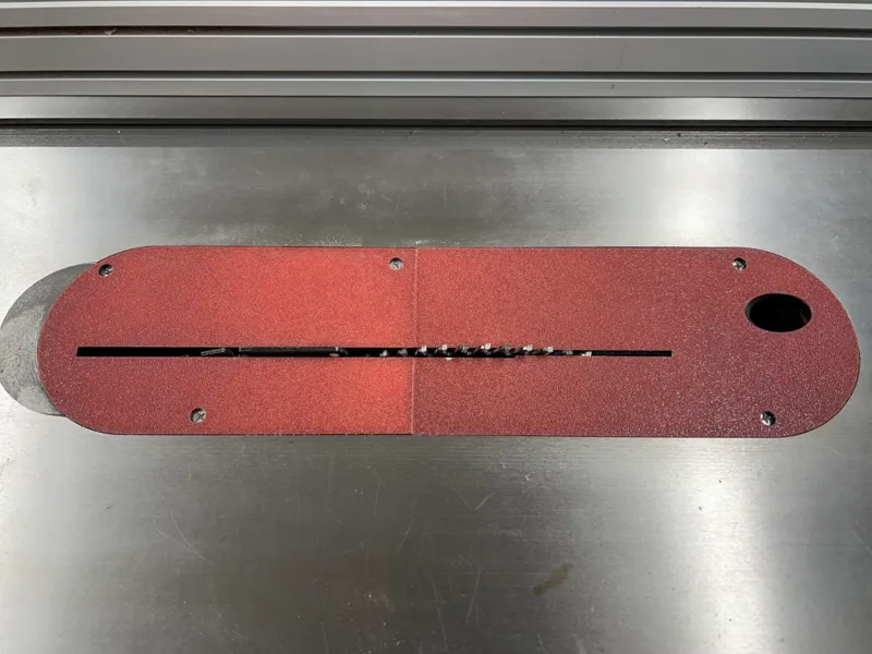 Table Saw zero-clearance insert for Shop Fox W1837