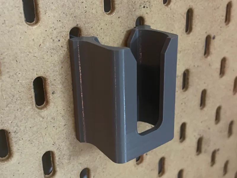 Ikea Skadis DeWalt 8V battery holder