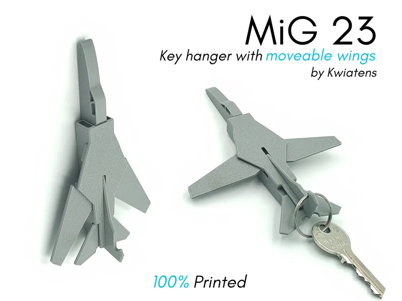 MiG 23 Key Hanger With Moveable Wings!