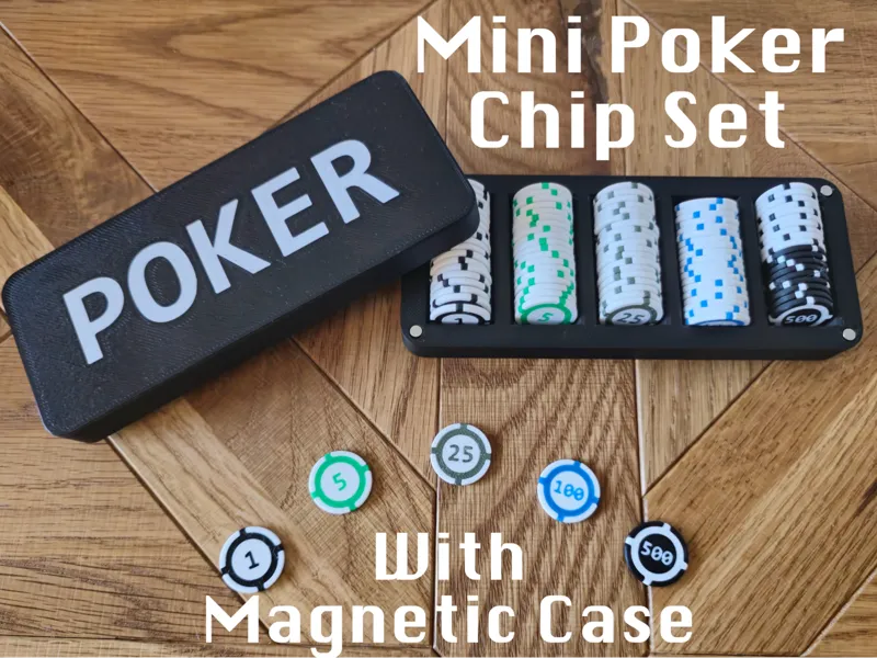 Mini / Travel Poker Set with Case (Magnetic)