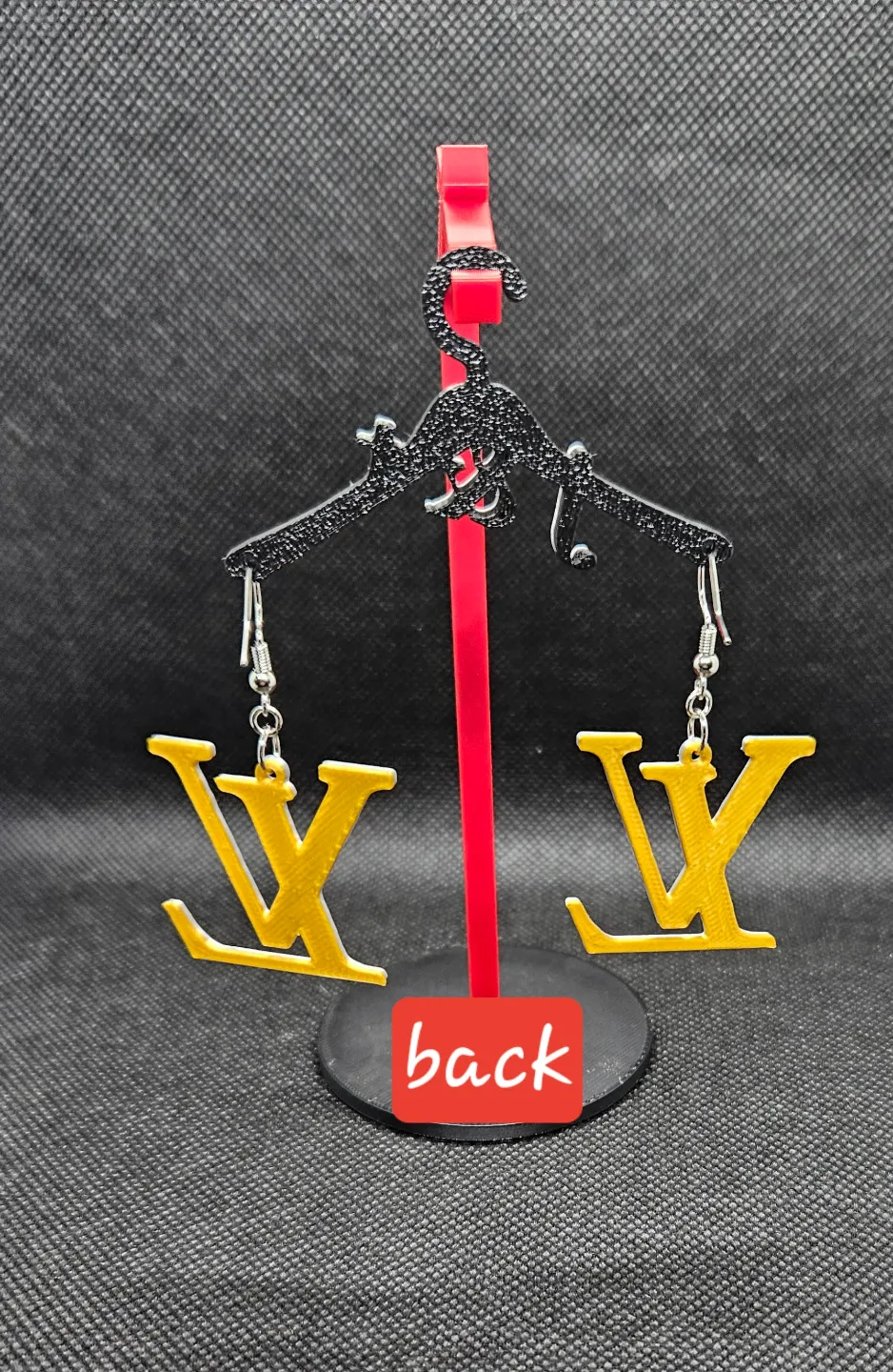 LV Fashion earrings view 3