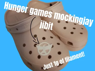 Hunger games mockingjay croc jibit