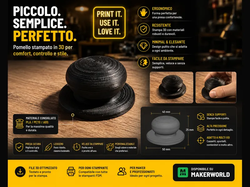 POMELLO COPERCHIO PENTOLA UNIVERSALE