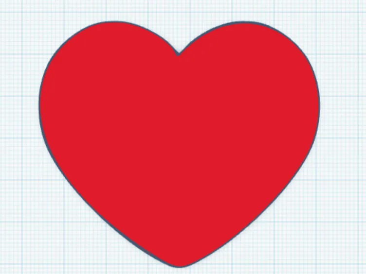 Flat Rounded Heart