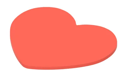 Fat Heart Shape Rounded Bottom Flat Rounded Heart - Free 3D Print Model - MakerWorld