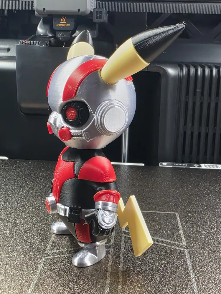 Ant Man - Pikachu No AMS (Multiparts) - Free 3D Print Model - MakerWorld