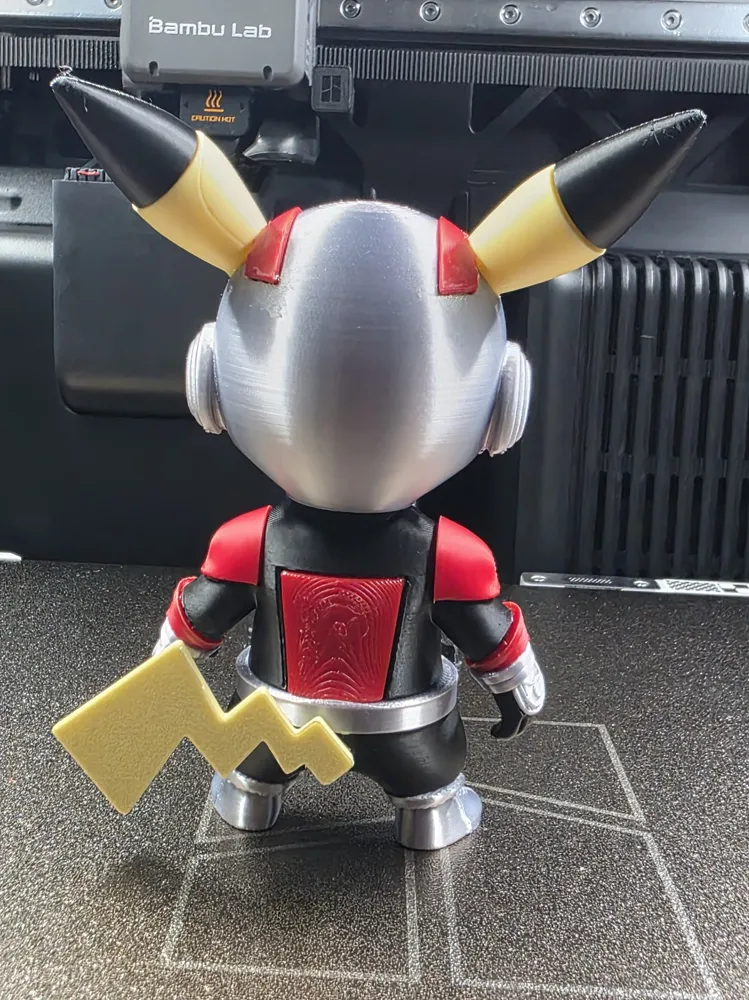 Ant Man - Pikachu No AMS (Multiparts) - Free 3D Print Model - MakerWorld