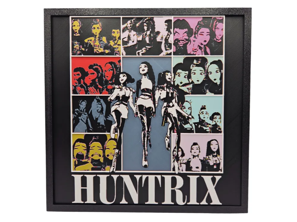 KPop Demon Hunters Huntrix Album Cover Style