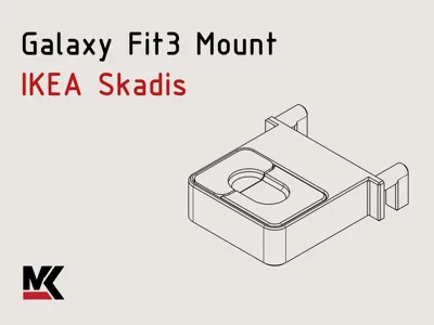 Galaxy Fit3 Charging Mount for IKEA Skadis