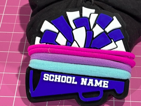Cheer Hair Tie Holder - 1