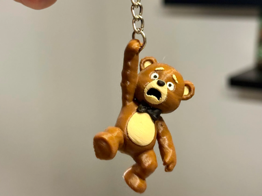 Cute Hanging Multi-color Teddy Bear Keychain!