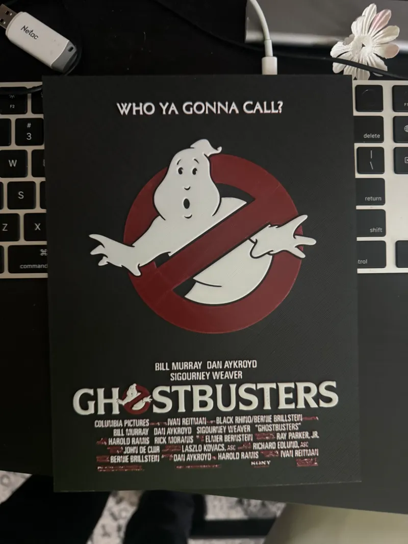 Ghostbusters 1984 Poster HueForge