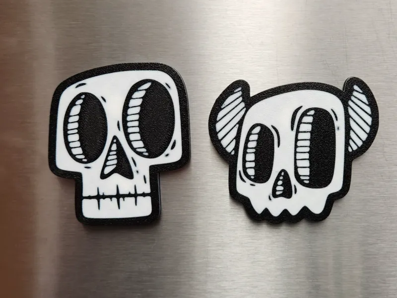 Cartoon Skull Magnets