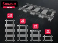 Straight tracks - 0.2mm layer, 2 walls, 15% infill