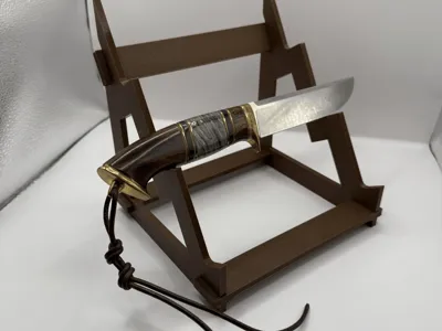 Folding knife stand