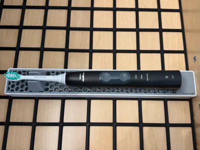 Gridfinity Elec. Toothbrush Tray - Phillips Sonic.