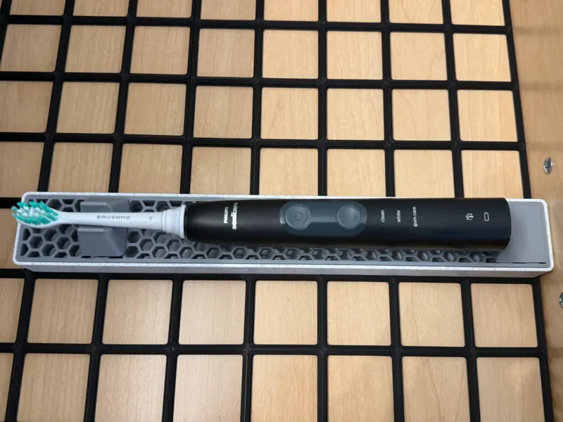 Gridfinity Elec. Toothbrush Tray - Phillips Sonic.