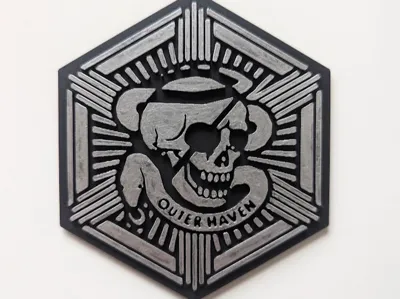 Hex Tile Coaster - Metal Gear Solid Outer Haven
