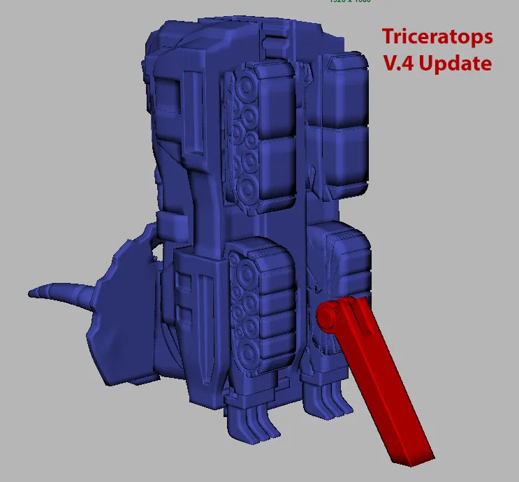 Triceratops Dinozord V.4 - Power Rangers view 4