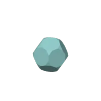 Sphère low poly - dodécaèdre tronqué — photo 2