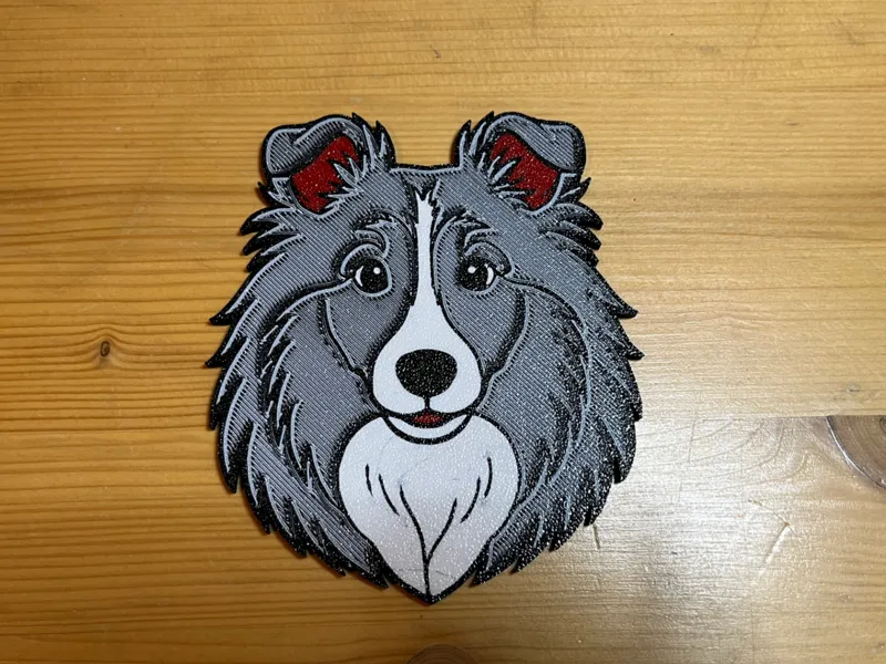 Sheltie / Rough Collie Dog Coaster - Multicolor